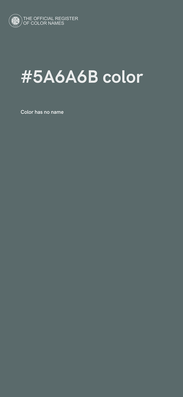 #5A6A6B color image