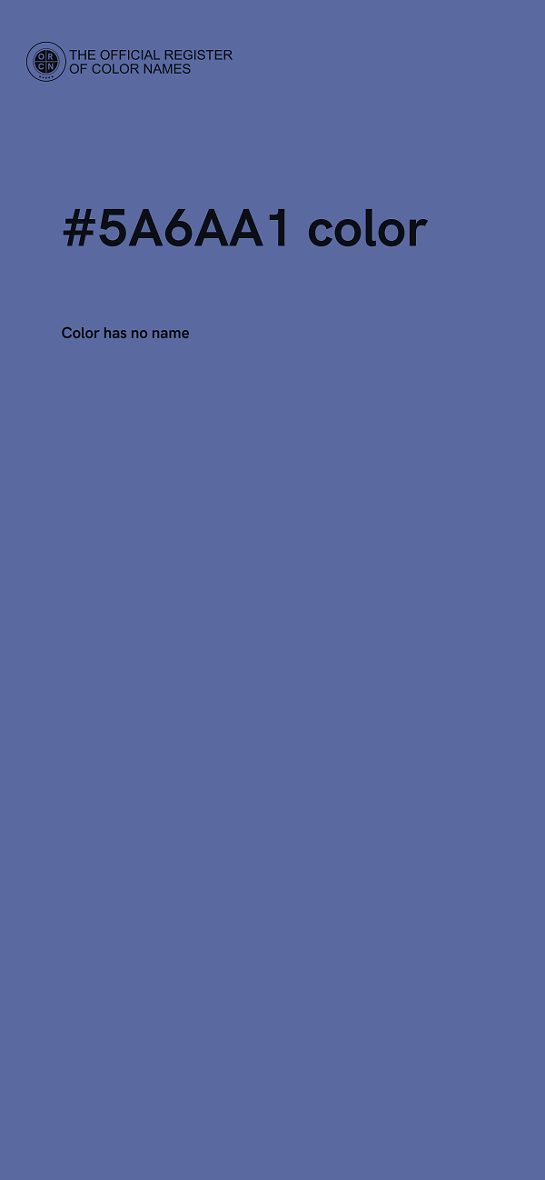 #5A6AA1 color image