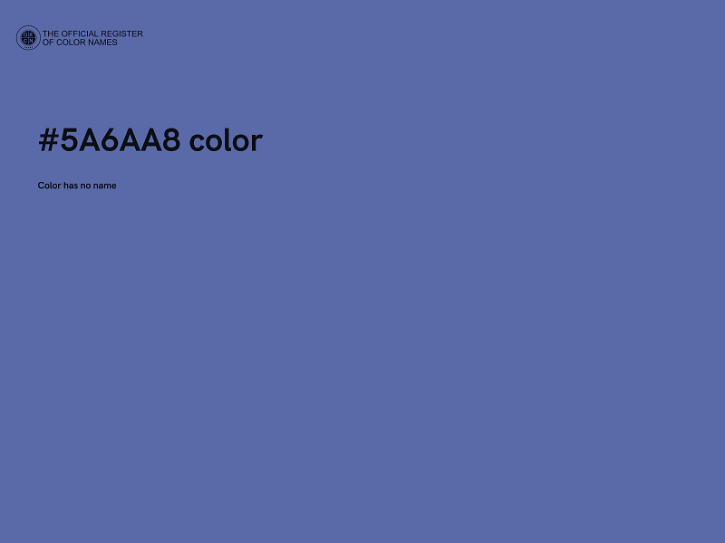 #5A6AA8 color image