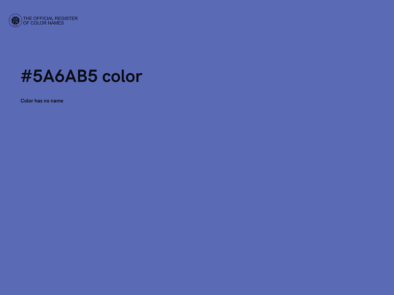 #5A6AB5 color image