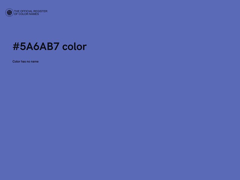 #5A6AB7 color image