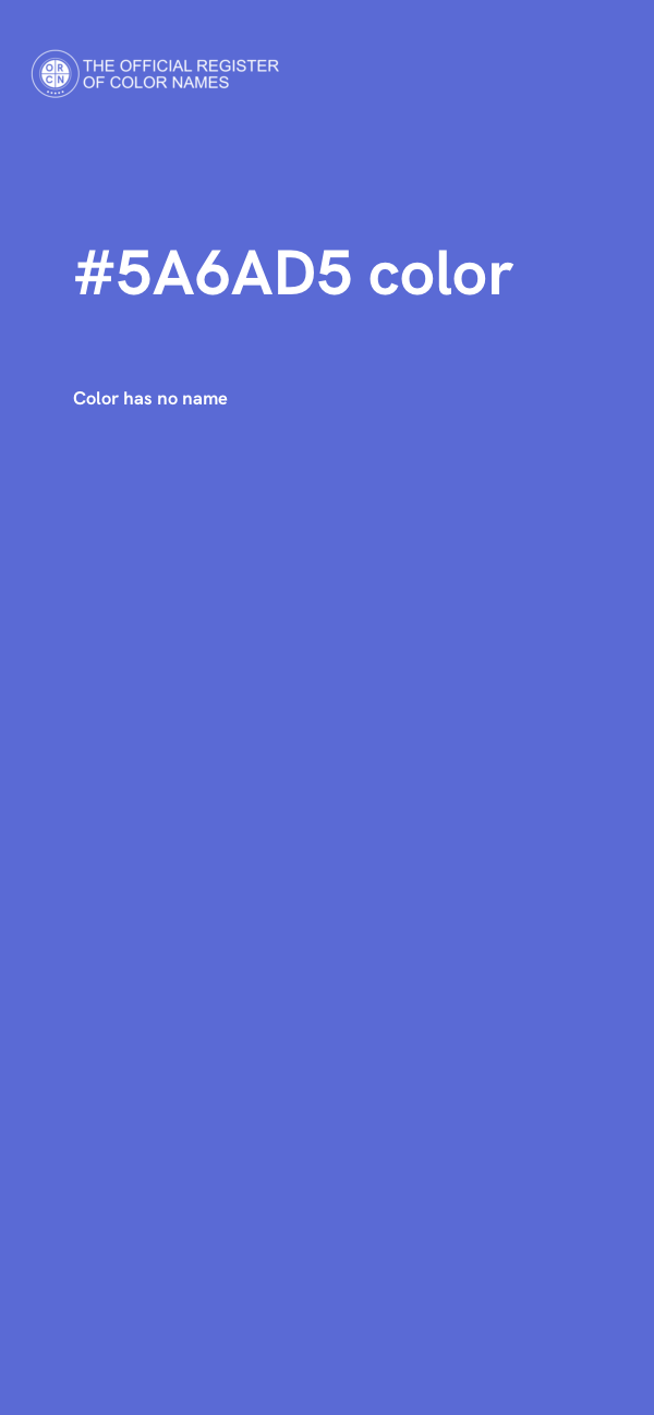#5A6AD5 color image