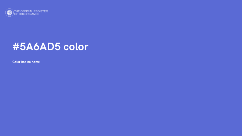 #5A6AD5 color image