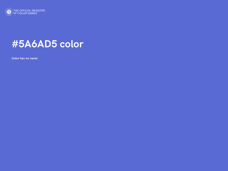 #5A6AD5 color image