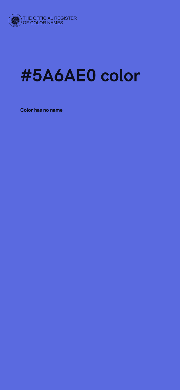 #5A6AE0 color image