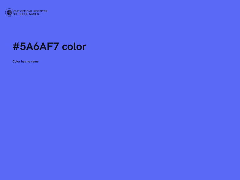 #5A6AF7 color image