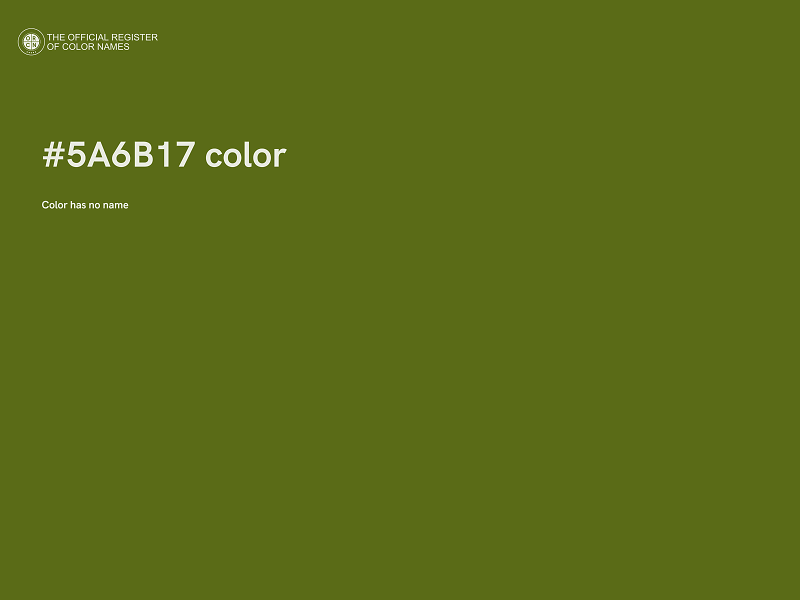 #5A6B17 color image