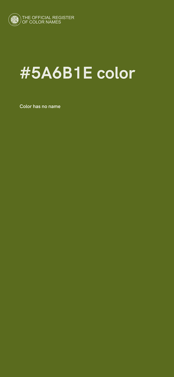 #5A6B1E color image