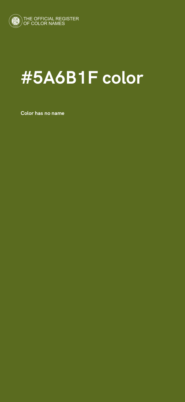 #5A6B1F color image