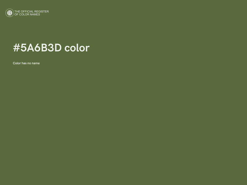 #5A6B3D color image