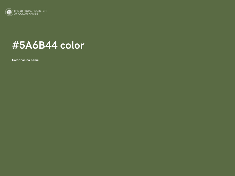 #5A6B44 color image
