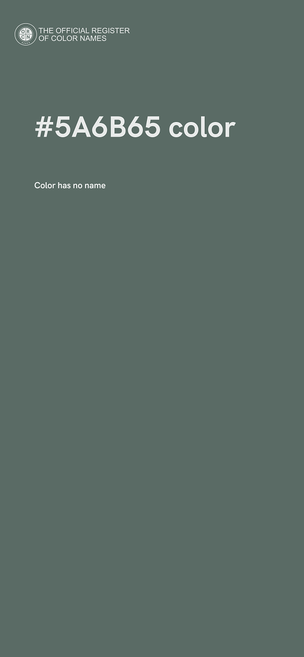 #5A6B65 color image