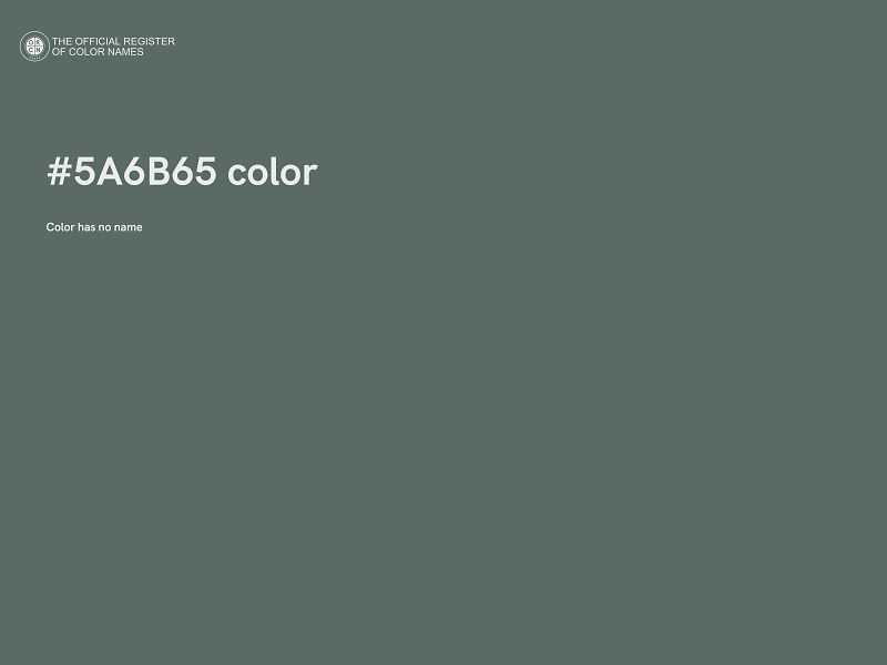 #5A6B65 color image