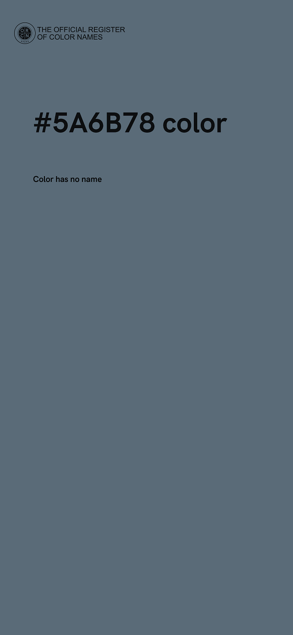 #5A6B78 color image