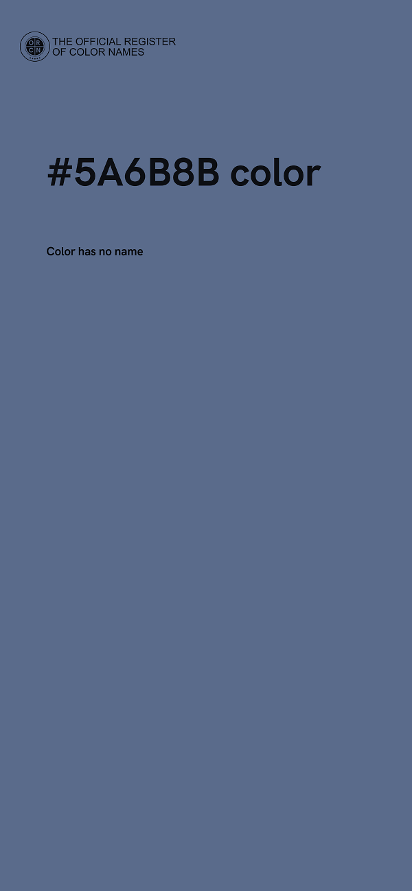 #5A6B8B color image