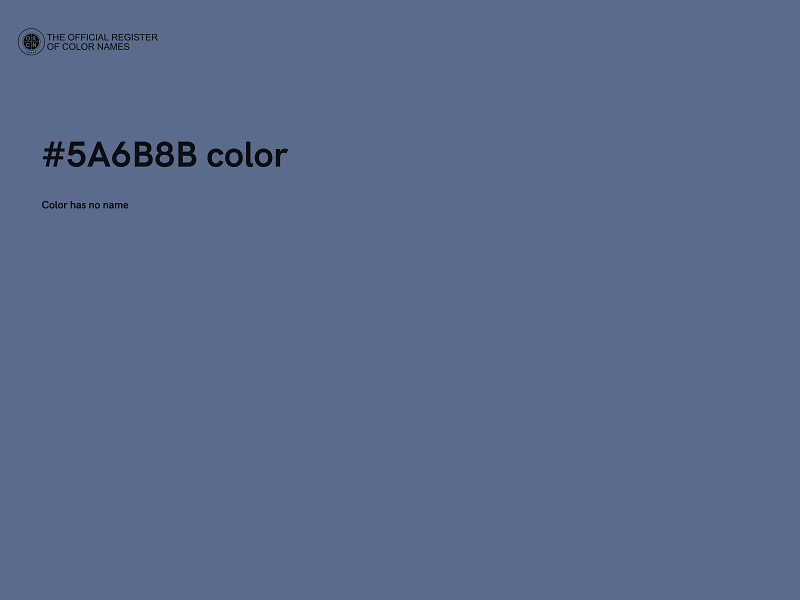 #5A6B8B color image