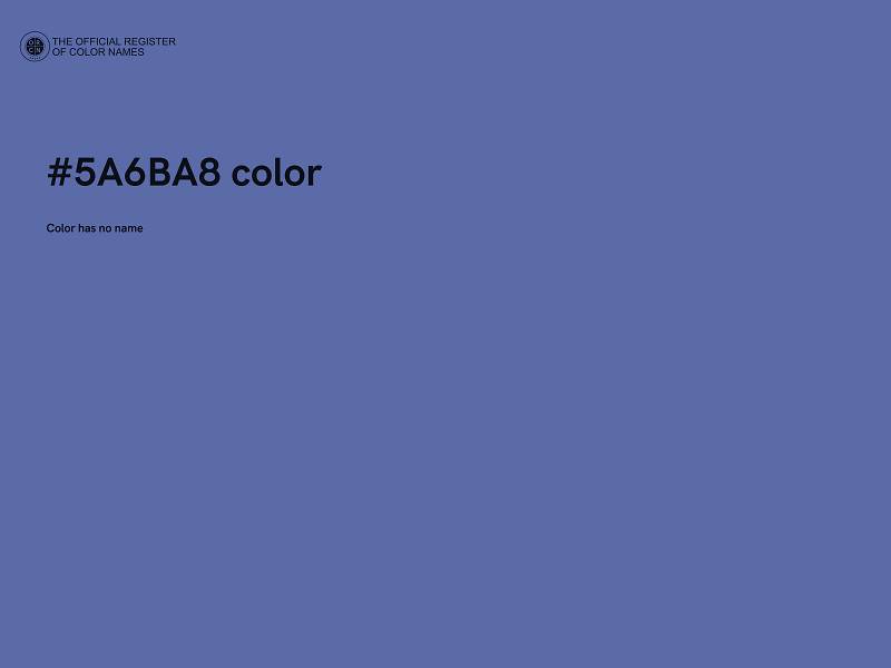 #5A6BA8 color image