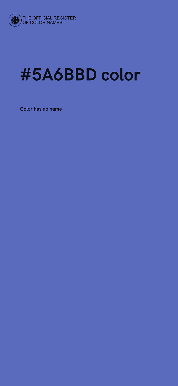 #5A6BBD color image