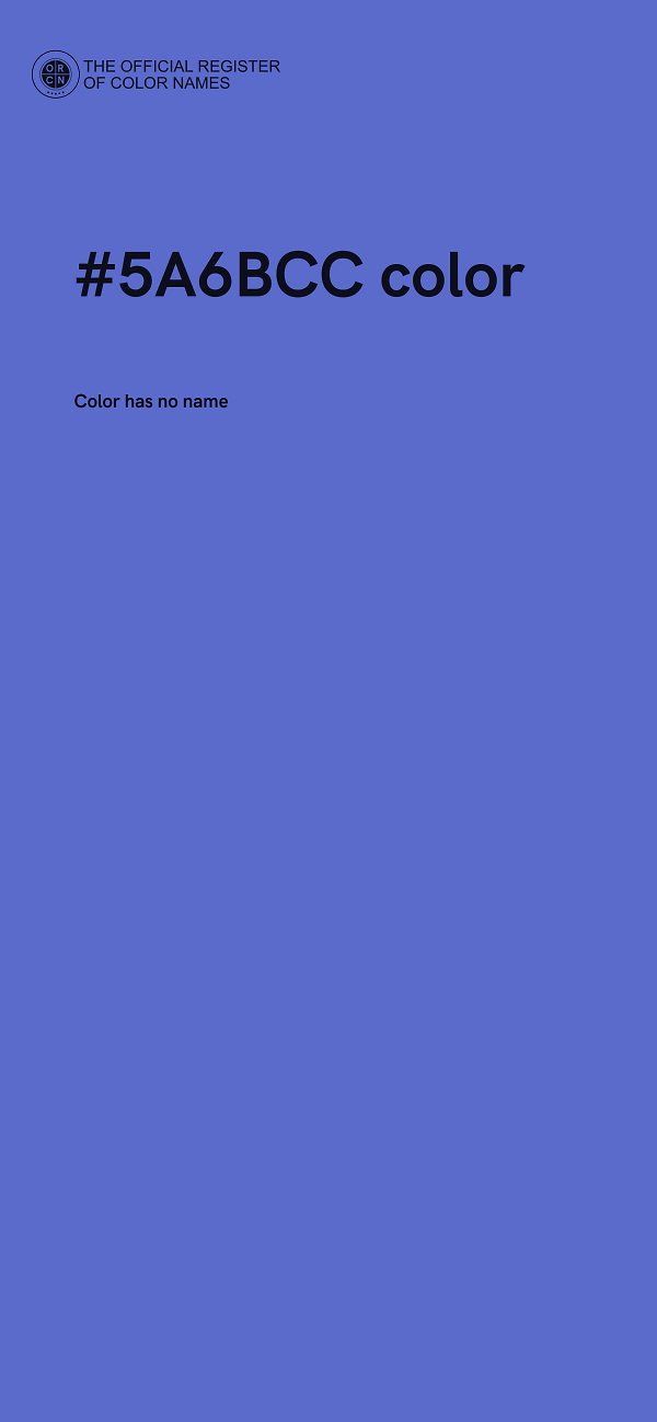 #5A6BCC color image