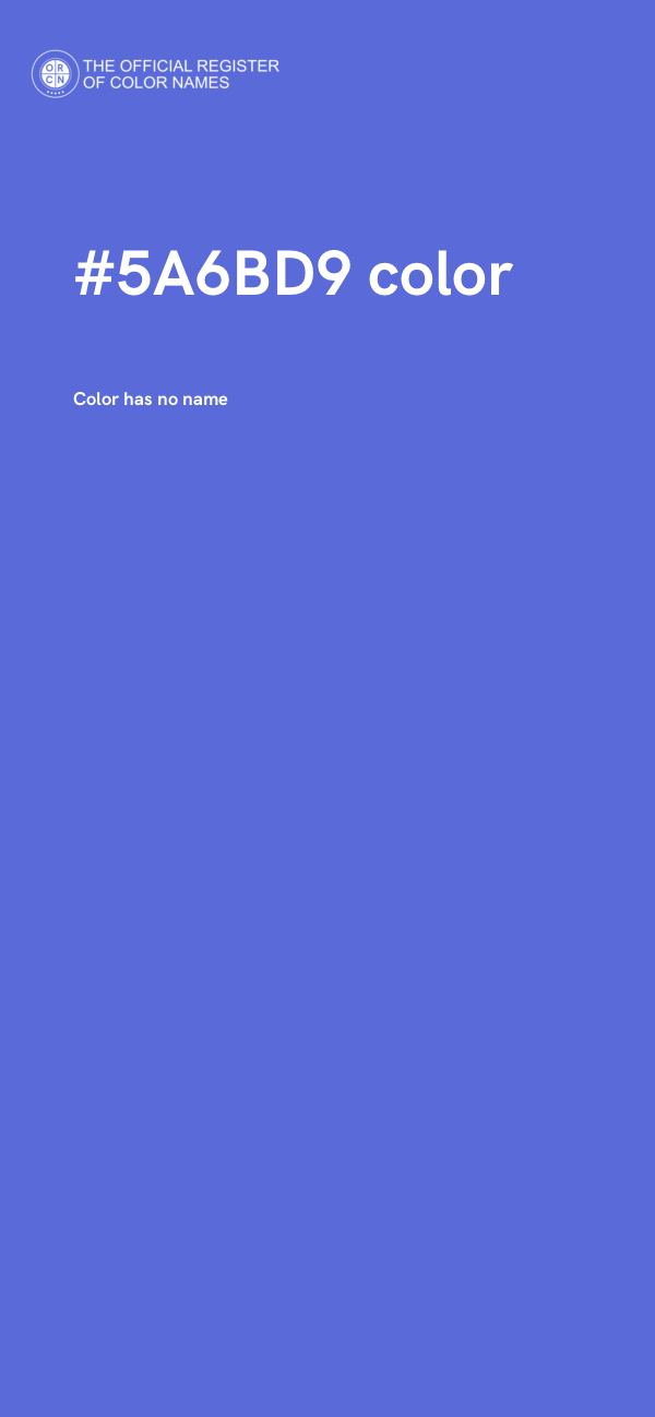 #5A6BD9 color image