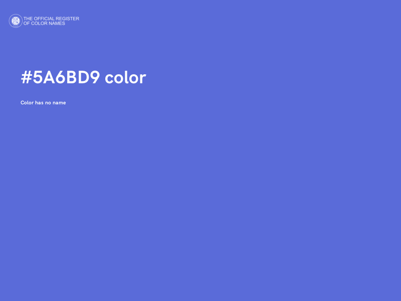 #5A6BD9 color image