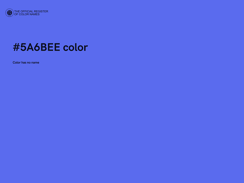 #5A6BEE color image