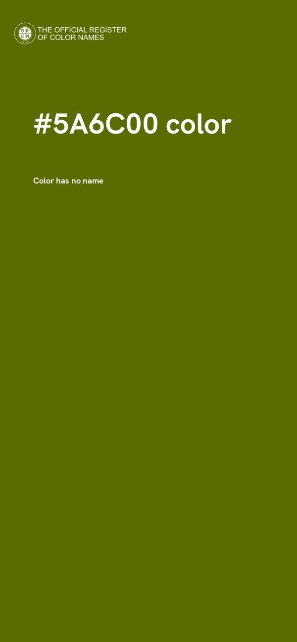 #5A6C00 color image
