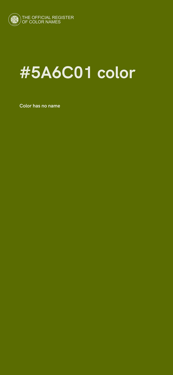 #5A6C01 color image