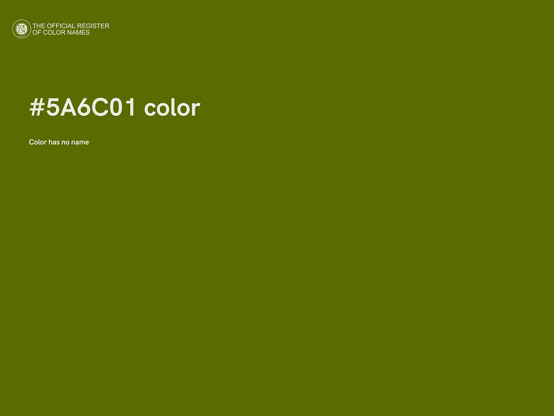 #5A6C01 color image
