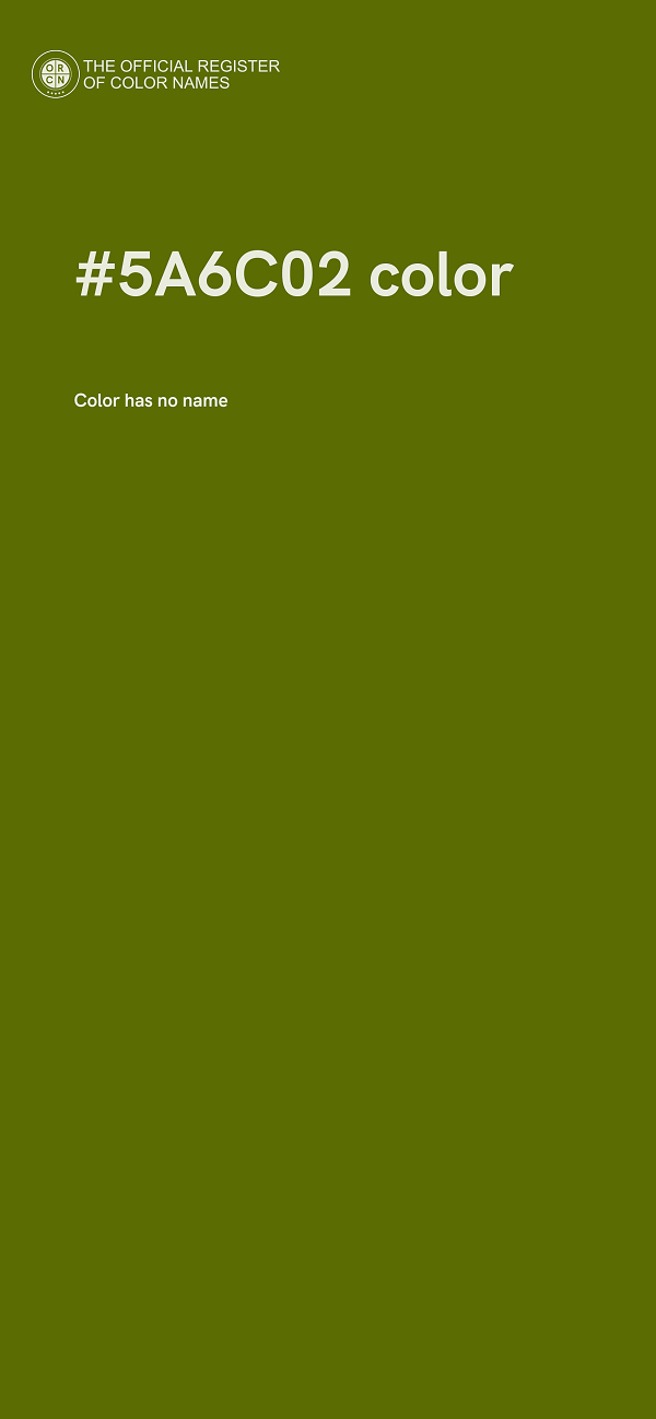 #5A6C02 color image