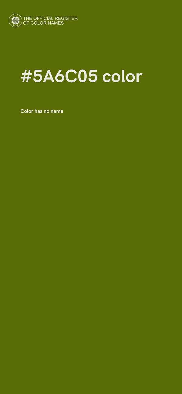 #5A6C05 color image