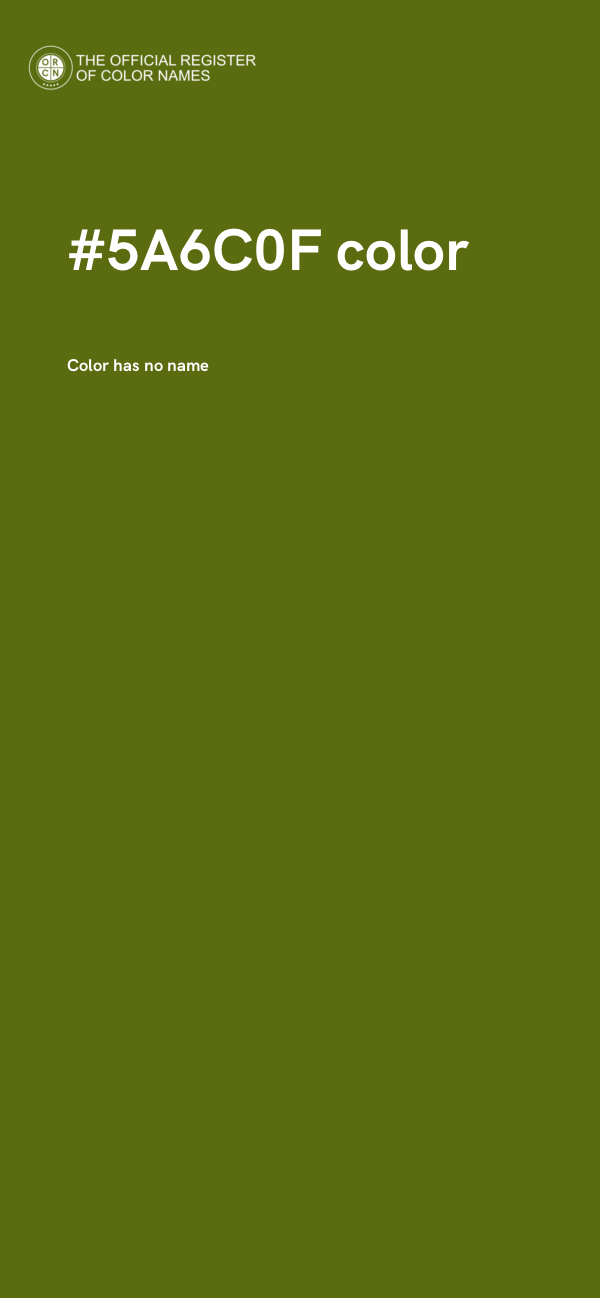 #5A6C0F color image