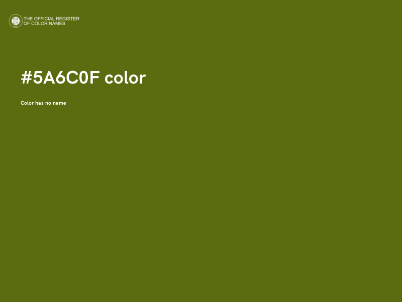 #5A6C0F color image