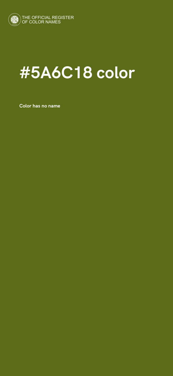 #5A6C18 color image