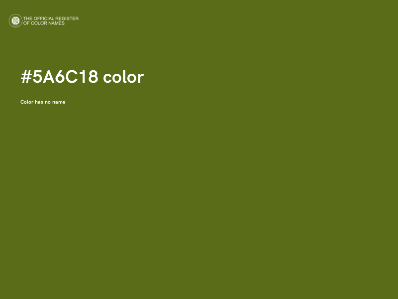 #5A6C18 color image