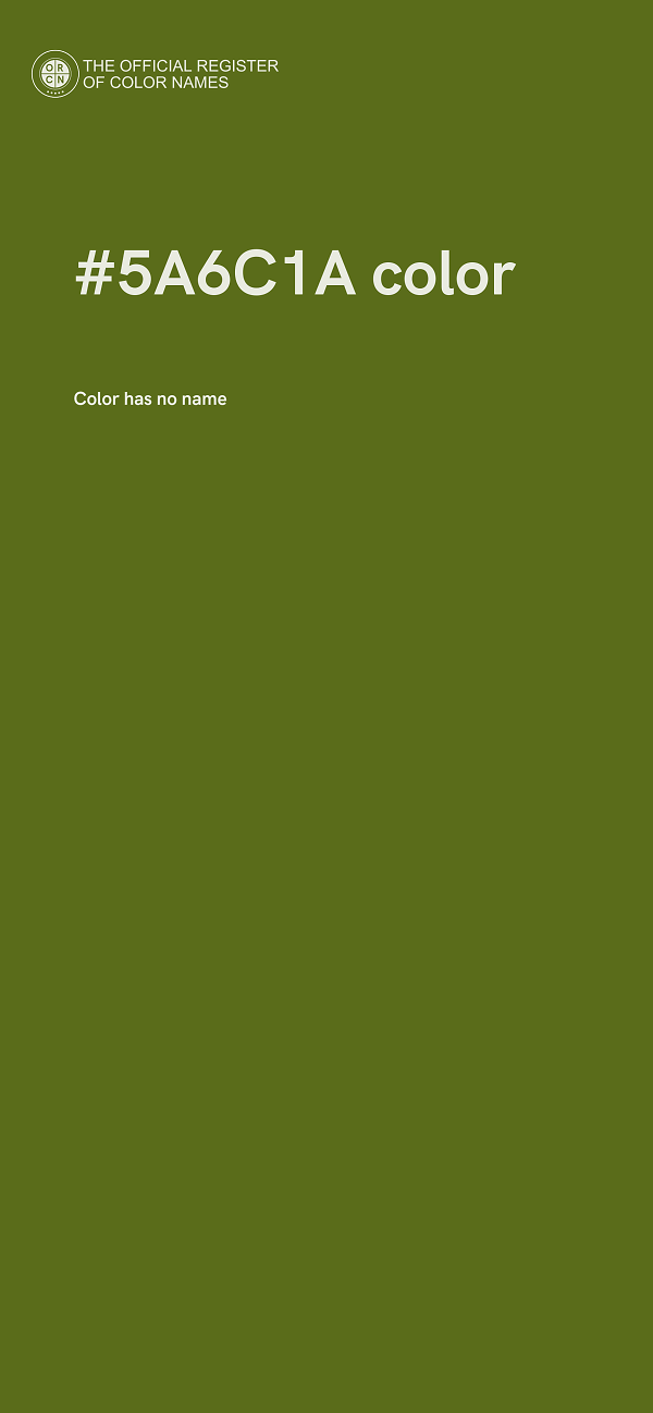 #5A6C1A color image