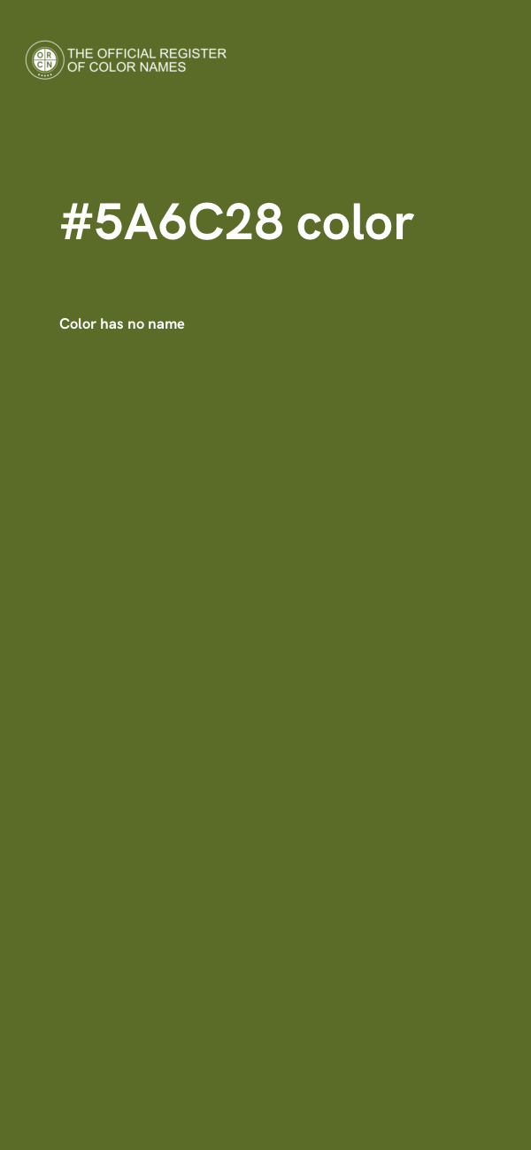 #5A6C28 color image