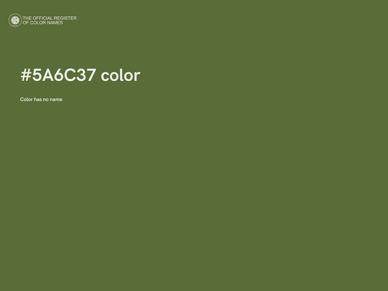 #5A6C37 color image