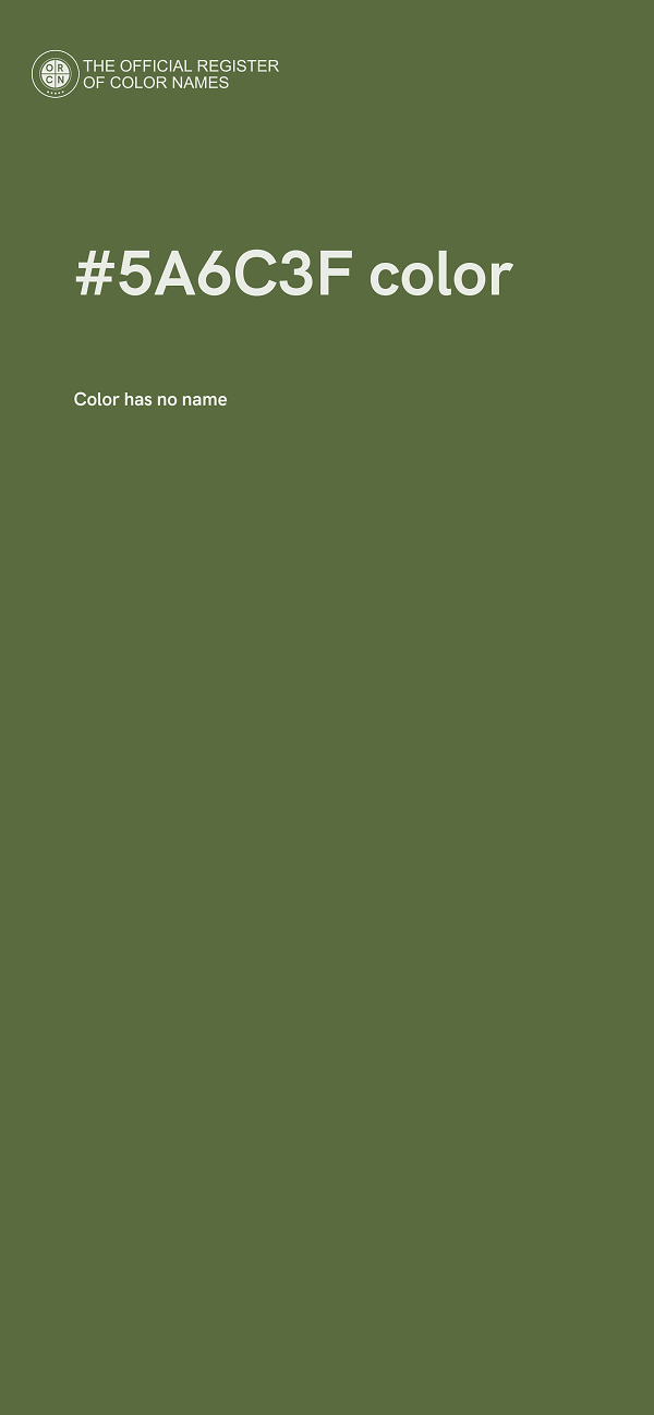 #5A6C3F color image