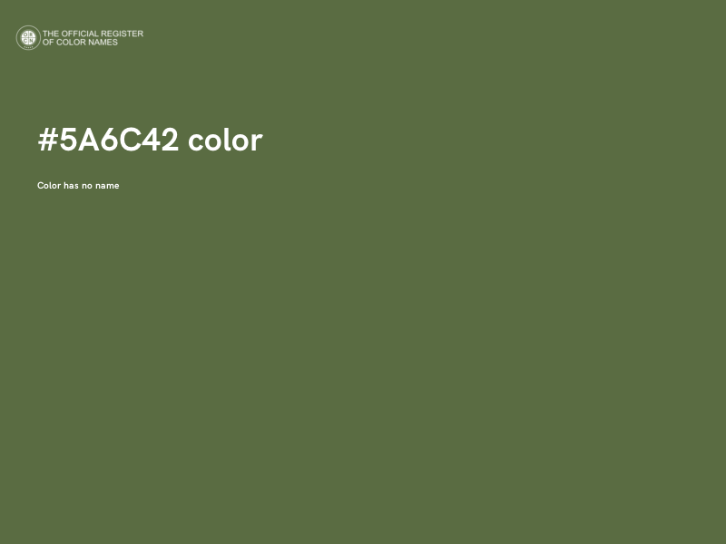 #5A6C42 color image