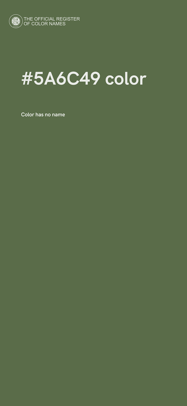 #5A6C49 color image