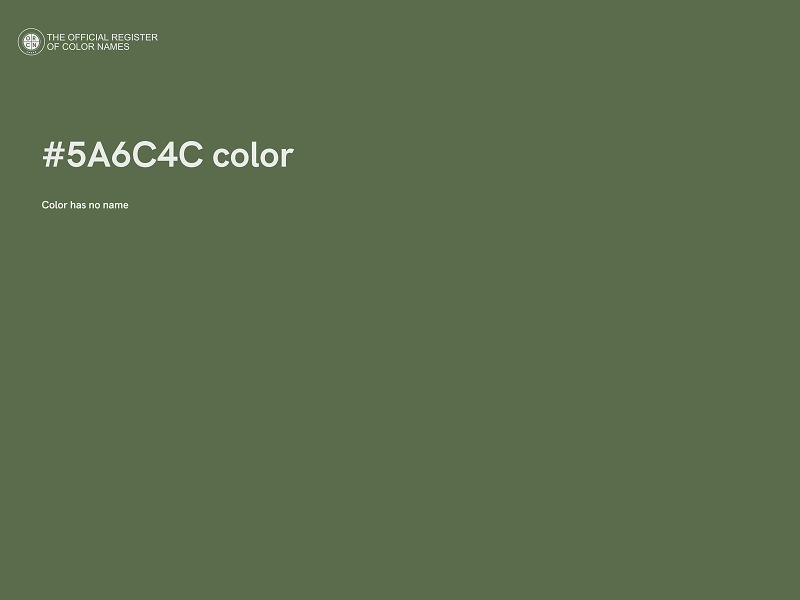 #5A6C4C color image