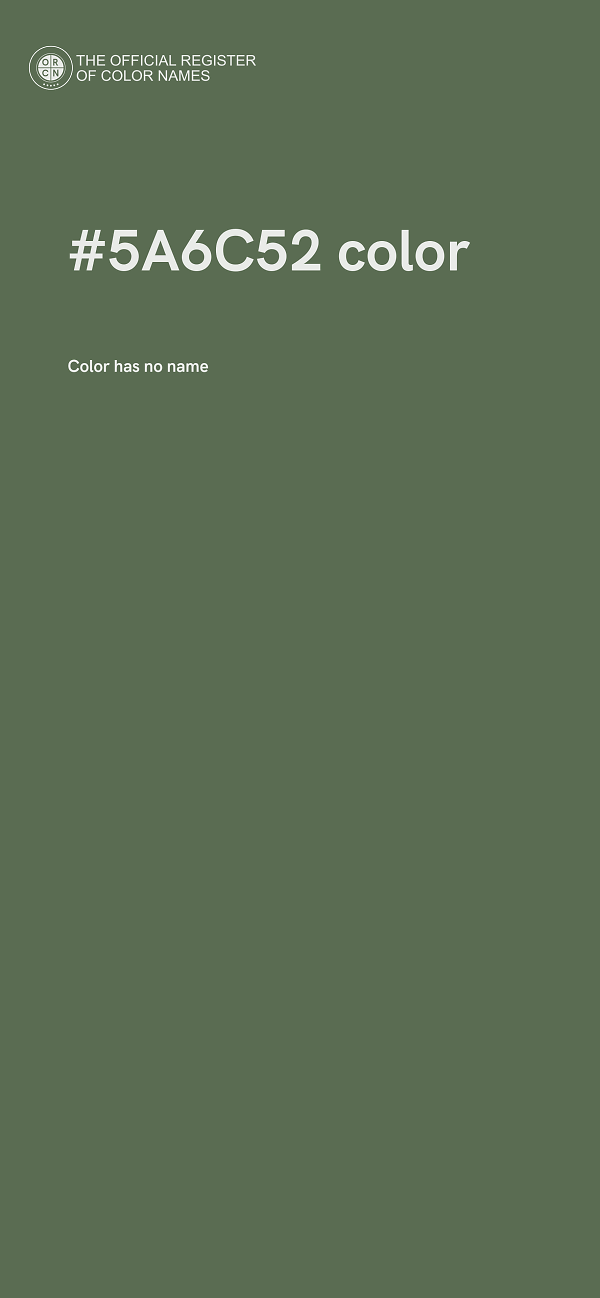 #5A6C52 color image