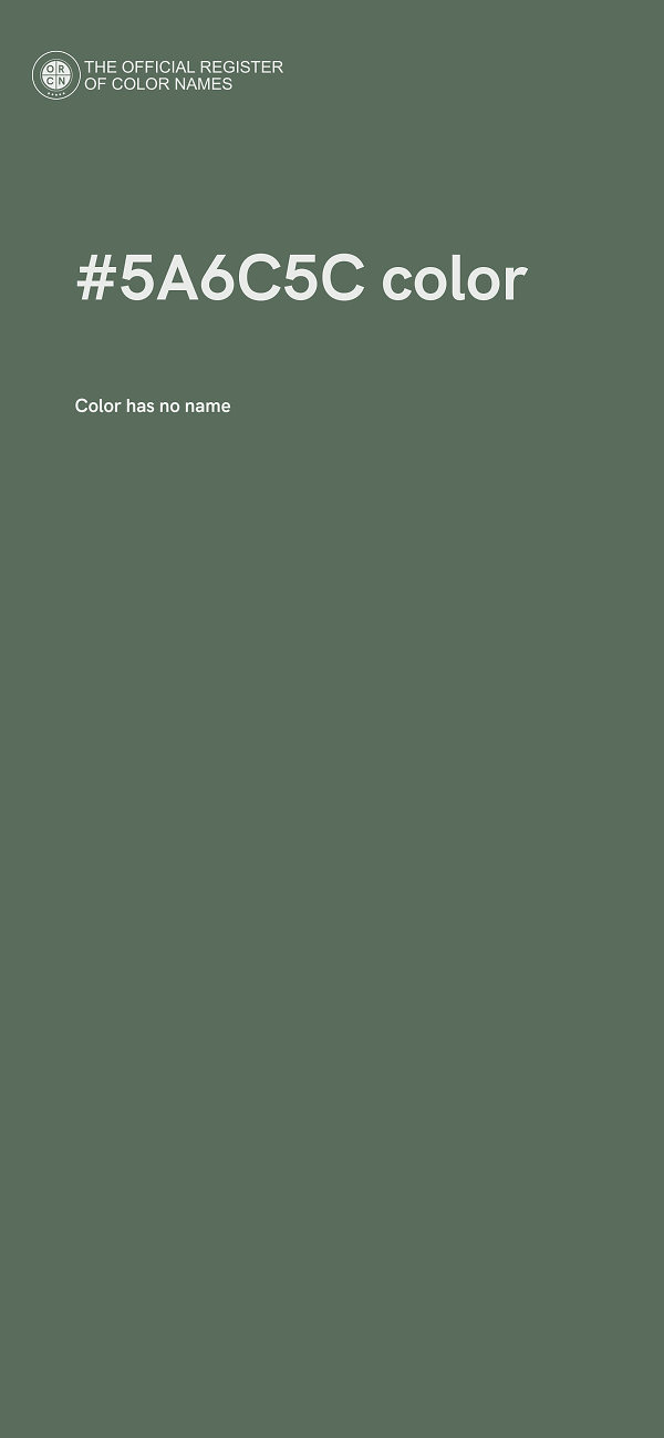 #5A6C5C color image