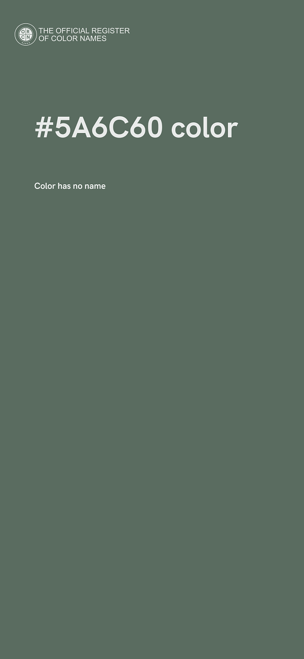 #5A6C60 color image