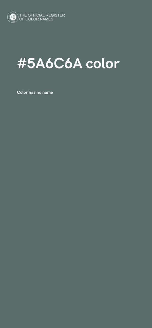 #5A6C6A color image