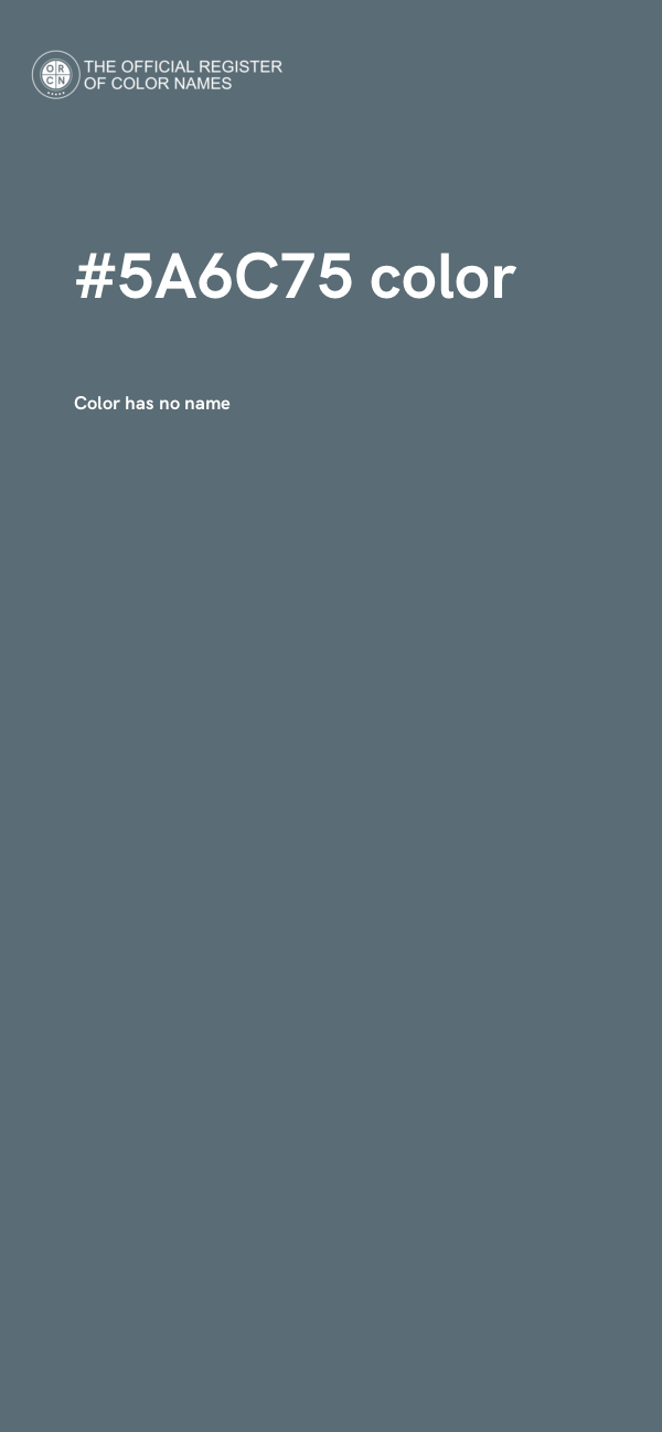 #5A6C75 color image