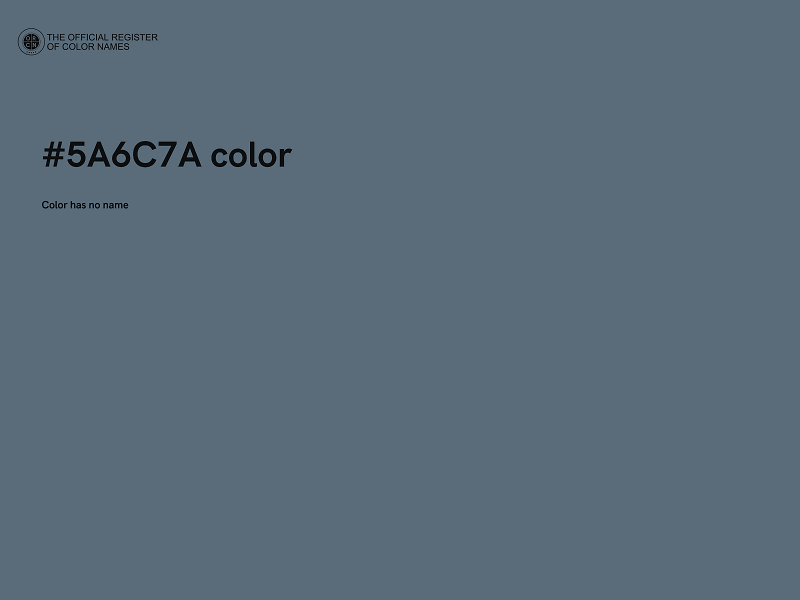#5A6C7A color image
