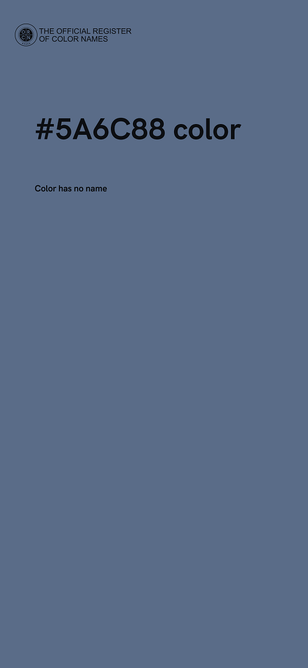 #5A6C88 color image