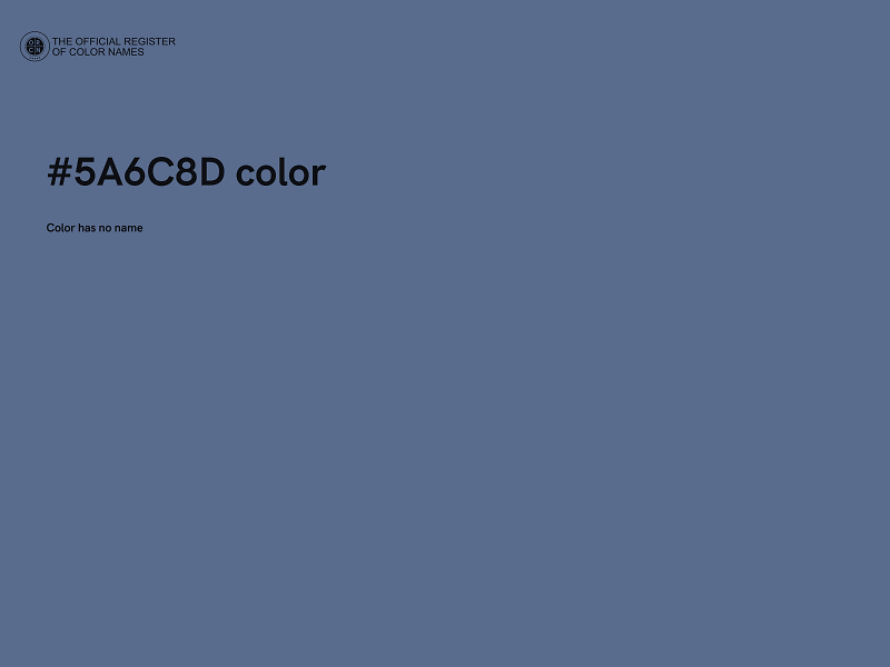 #5A6C8D color image
